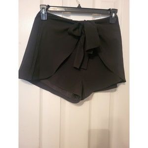 Black Crepe Lined Skort